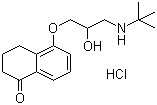 structure of CAS# 27912-14-7, Levobunolol hydrochloride