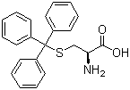 structure of CAS# 2799-07-7, S-三苯甲基-L-半胱氨酸