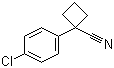 structure of CAS# 28049-61-8, 1-(4-Chlorophenyl)-1-cyclobutanecarbonitrile