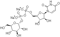 structure of CAS# 28053-08-9, 二磷酸尿苷葡萄糖二钠盐