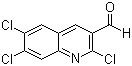 structure of CAS# 281208-97-7, 2,6,7-Trichloro-3-quinolinecarboxaldehyde