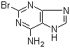 structure of CAS# 28128-25-8, 6-Amino-2-bromopurine
