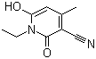 structure of CAS# 28141-13-1, 1-Ethyl-6-hydroxy-4-methyl-2-oxo-1,2-dihydropyridine-3-carbonitrile