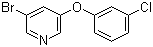 structure of CAS# 28232-65-7, 3-溴-5-(3-氯苯氧基)吡啶