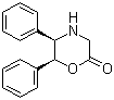 structure of CAS# 282735-66-4, (5R,6S)-5,6-二苯基吗啉-2-酮