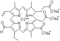 structure of CAS# 28302-36-5, 叶绿素铜钠