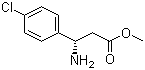 structure of CAS# 283159-95-5, (S)-3-氨基-3-(4-氯苯基)丙酸甲酯