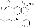 structure of CAS# 28395-03-1, 布美他尼