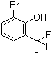structure of CAS# 2844-05-5, 2-Bromo-6-(trifluoromethyl)phenol