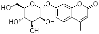 structure of CAS# 28541-83-5, 7-(alpha-D-甘露糖基氧基)-4-甲基-2H-1-苯并吡喃-2-酮