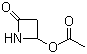 structure of CAS# 28562-53-0, 4-乙酰氧基-2-氮杂环丁酮