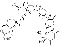 structure of CAS# 28643-80-3, 尼日利亚菌素钠盐