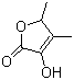 structure of CAS# 28664-35-9, 4,5-Dimethyl-3-hydroxy-2,5-dihydrofuran-2-one