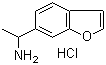 structure of CAS# 286834-84-2, alpha-甲基-6-苯并呋喃乙胺盐酸盐