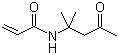 structure of CAS# 2873-97-4, Diacetoneacrylamide