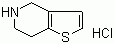 structure of CAS# 28783-41-7, 4,5,6,7-Tetrahydrothieno[3,2,c] pyridine hydrochloride