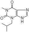structure of CAS# 28822-58-4, 3-异丁基-1-甲基黄嘌呤