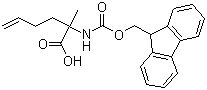 structure of CAS# 288617-72-1, (S)-N-Fmoc-2-(3'-butenyl)alanine