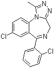 structure of CAS# 28911-01-5, 三唑仑