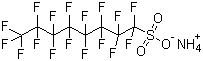 structure of CAS# 29081-56-9, Ammonium perfluorooctanesulfonate
