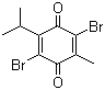 structure of CAS# 29096-93-3, 2,5-二溴-6-异丙基-3-甲基-1,4-苯醌