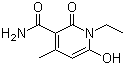 structure of CAS# 29097-12-9, 1-Ethyl-1,2-dihydro-6-hydroxy-4-methyl-2-oxo-3-pyridinecarboxamide