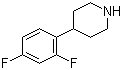 structure of CAS# 291289-50-4, 4-(2,4-Difluorophenyl)piperidine