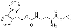 CAS # 291529-78-7, (2S)-2-Amino-4-[[(9H-fluoren-9-ylmethoxy)carbonyl]amino]butanoic acid 1,1-dimethylethyl ester
