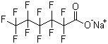 structure of CAS# 2923-26-4, 全氟己酸钠
