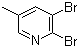 structure of CAS# 29232-39-1, 2,3-Dibromo-5-methylpyridine