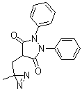 CAS # 29301-73-3, 4-[(3-Methyl-3H-diazirin-3-yl)methyl]-1,2-diphenyl-3,5-pyrazolidinedione, N-(2,2-Azopropyl)-1,2-diphenyl-3,5-pyrazolidinedione