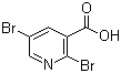 structure of CAS# 29312-99-0, 2,5-二溴烟酸