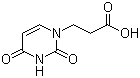 structure of CAS# 2950-82-5, 3-(2,4-Dioxo-3,4-dihydro-1(2H)-pyrimidinyl)propanoic acid