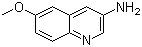 structure of CAS# 29507-86-6, 3-Amino-6-methoxyquinline