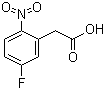 structure of CAS# 29640-98-0, 5-氟-2-硝基苯乙酸