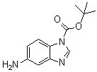 structure of CAS# 297756-31-1, 5-Amino-1-tert-butoxycarbonylbenzimidazole