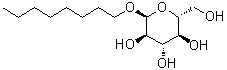 CAS # 29781-80-4, 1-O-Octyl-alpha-D-glucopyranoside, Octyl alpha-glucoside, n-Octyl alpha-D-glucopyranoside, alpha-1-n-Octyl-D-glucopyranoside