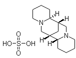 structure of CAS# 299-39-8, Sparteine sulfate