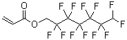 structure of CAS# 2993-85-3, 1H,1H,7H-Dodecafluoroheptyl acrylate