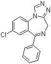 structure of CAS# 29975-16-4, Estazolam