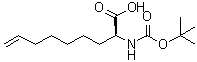 structure of CAS# 300831-21-4, (2S)-2-[[叔丁氧羰基]氨基]-8-壬烯酸