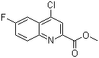 structure of CAS# 301823-61-0, Methyl 4-chloro-6-fluoroquinoline-2-carboxylate
