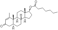 structure of CAS# 303-42-4, Methenolone enanthate