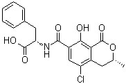 structure of CAS# 303-47-9, Phenylalanine-ochratoxin A