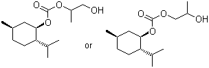 CAS # 30304-82-6, L-Menthol propyleneglycol carbonate, Carbonic acid menthyl 1,2-propanediol ester