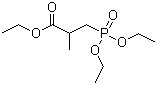 structure of CAS# 30336-95-9, 3-(Diethoxyphosphinyl)-2-methylpropanoic acid ethyl ester