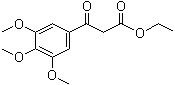 structure of CAS# 3044-56-2, 3,4,5-Trimethoxy-beta-oxo-benzenepropanoic acid ethyl ester