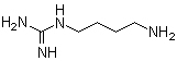 structure of CAS# 306-60-5, (4-Aminobutyl)guanidine