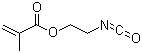 structure of CAS# 30674-80-7, 2-Isocyanatoethyl methacrylate