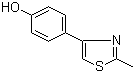 structure of CAS# 30686-73-8, 4-(2-甲基噻唑-4-基)苯酚
